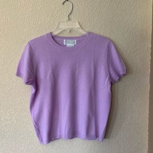 Saks Fifth Avenue Cashmere Short Sleeve Sweater